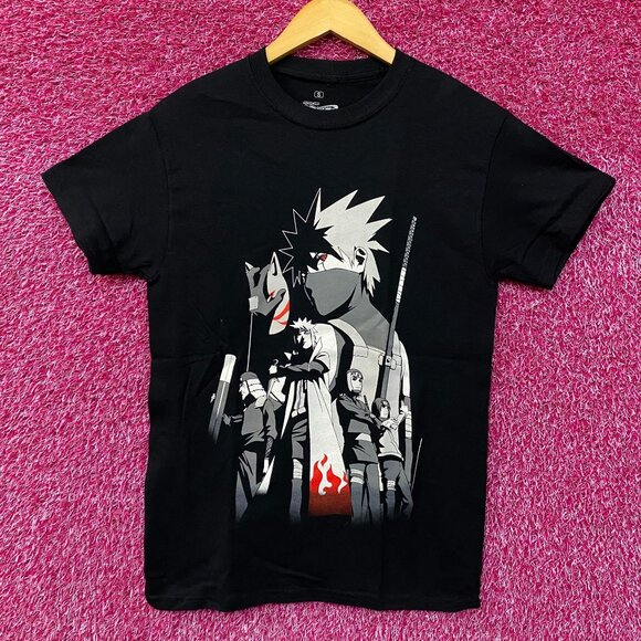Naruto Shippuden ANBU Black Ops Kakashi Hokages Anime T-shirt Small - Picture 1 of 4